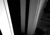schuifdeur met glas in lood raam