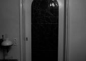 schuifdeur met glas in lood raam