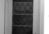 schuifdeur met glas in lood raam